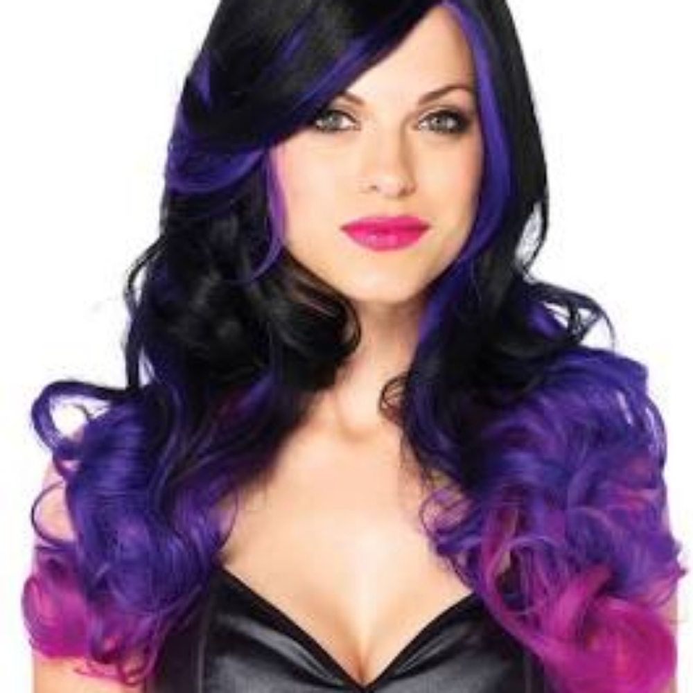 Leg Avenue Allure Multi Color Long Wavy Wig